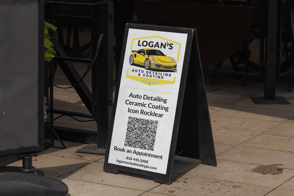 A frame stand for car detailers