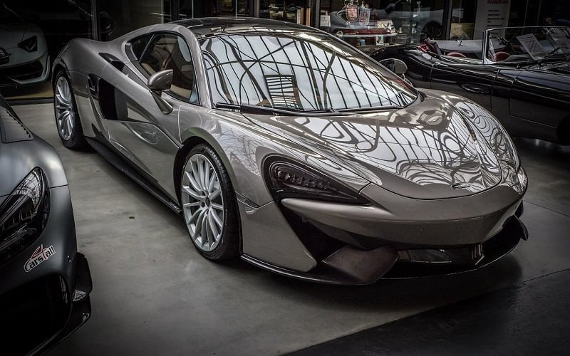 McLaren Image in a garage